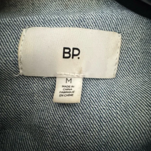 BP Light Blue Crop Jean Jacket- Size Medium - Picture 2 of 2